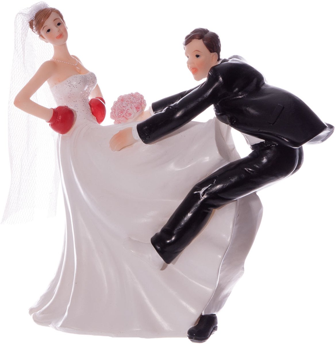 Ludieke Taarttopper – Bruid met Bokshandschoenen & Bruidegom op de Vlucht!